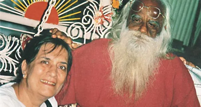 With Baba Gagangiri Maharaj, 1999