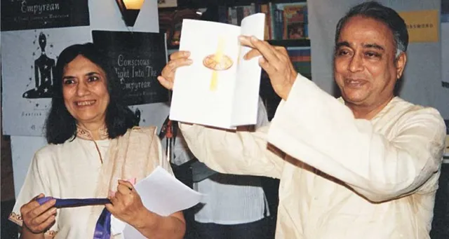 With Justice M. L. Dudhat at first book launch, 2000